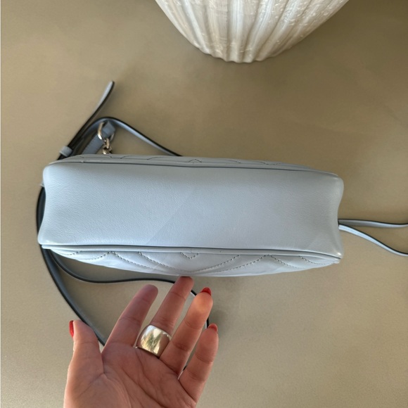 Authentic gently used Gucci GG Marmont Matelasse small crossbody bag baby blue - Picture 3 of 10